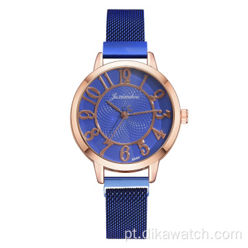 Conjunto de relógios de moda para presentes femininos lindos relógios com pulseira com caixa de presente e pulseira de strass Conjunto de pulseira para festa no atacado